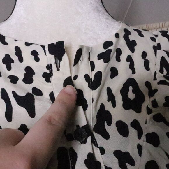 Zara | NWT Leopard Print Ruffled Mini Dress Medium - Picture 5 of 6